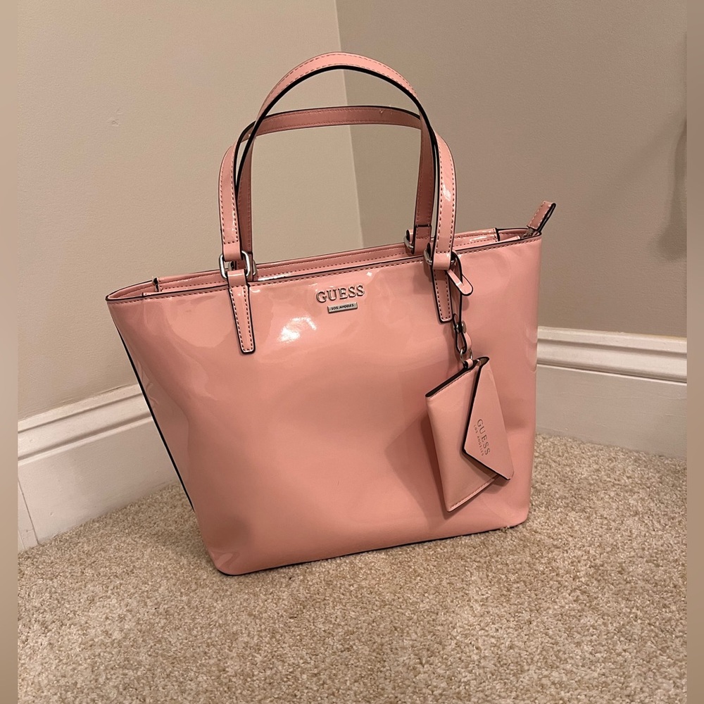 BRAND NEW - Guess: Baby pink midsize purse - Picture 7 of 8